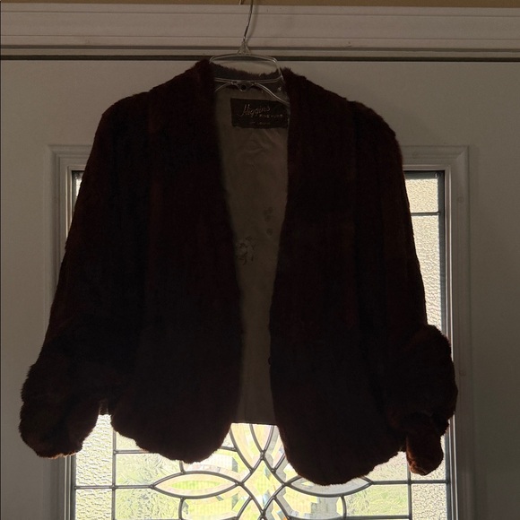 Mycra Pac Jackets & Blazers - Fur Mycra Pac Teddy Jacket in Deep Reddish Brown